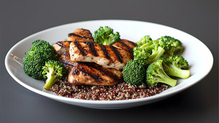 Grilled Chicken With Broccoli And Quinoa