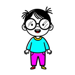 Kid with Glasses
