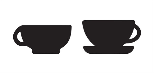 black and white cups