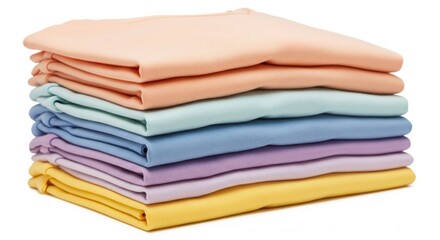 stack of colorful clothes