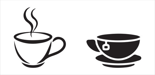 cup of coffee with beans