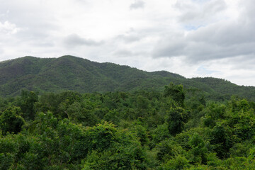 beautiful view mountain landscape of Suan Phueng Ratchaburi 