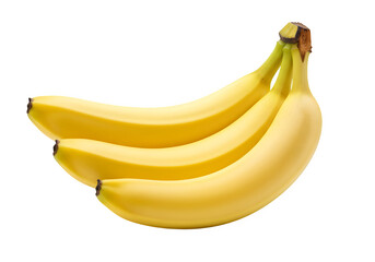 Bunch of bananas isolated on white or transparent background. PNG