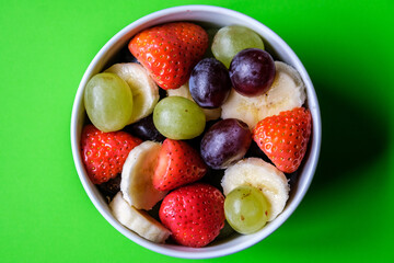 Bowl of Fresh Ripe Healthy Fruit Salad