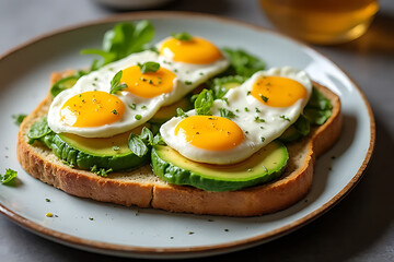 A sandwich with egg and vegetables