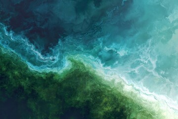 Fototapeta premium Colorful Abstract Ocean Waves