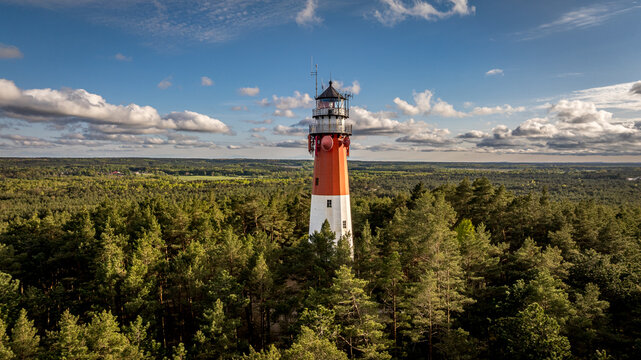 lighthouse on the coast, Stilo, Poland