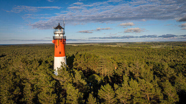 lighthouse on the coast, Stilo, Poland
