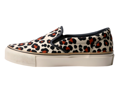 Stylish Leopard Print Slip-On Sneakers