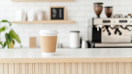 A cozy cafe scene featuring natural morning light, creating a welcoming atmosphere for relaxation and enjoyment.