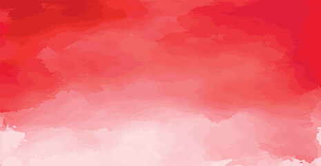 Fototapeta premium Abstract watercolor background red and white paper texture, colorful watercolor grunge - Vector illustration