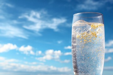 Sparkling Water Against Sky