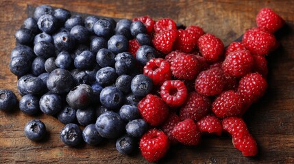 USA Berries: A Vibrant Display of Blueberries and Raspberries