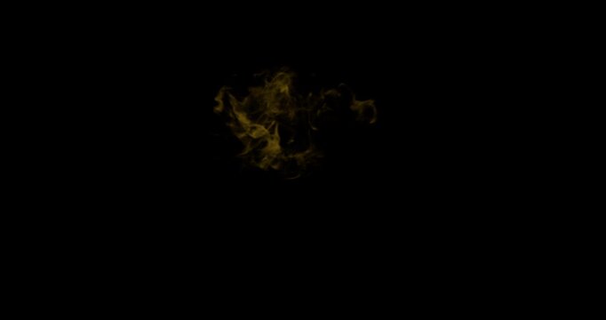 poison dagger hit effect on black background