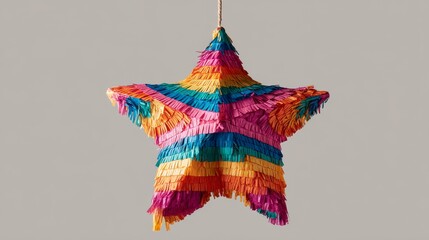 Vibrant Colorful Star Piñata