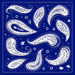 Vibrant Abstract Paisley Pattern Design