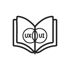 UX/UI Design A Comprehensive Guide to User Experience and Interface Design. Illustration Vector