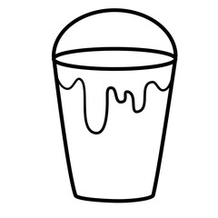 Paint bucket icon element design template