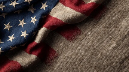 Vintage American Flag Texture