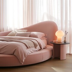 hotel room with bed