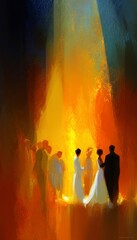 Elegant Wedding Ceremony Scene