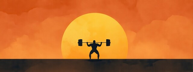 Strong Silhouette at Sunset