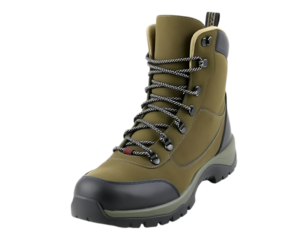 Olive Green Hiking Boot Rugged Outdoor Footwear