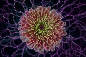 Colorful Abstract Flower Design