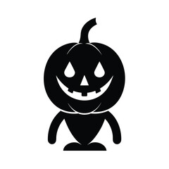 Cute Cartoon Halloween Pumpkin Simple