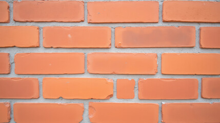 Obraz premium Freshly laid orange bricks create warm and inviting texture, perfect for construction or design projects. uniformity and color add character to