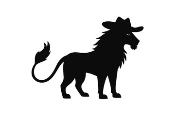 lion silhouette vector