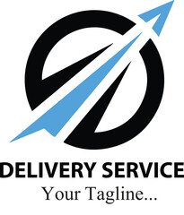Fast Delivery Service Logo and Icon Vector File