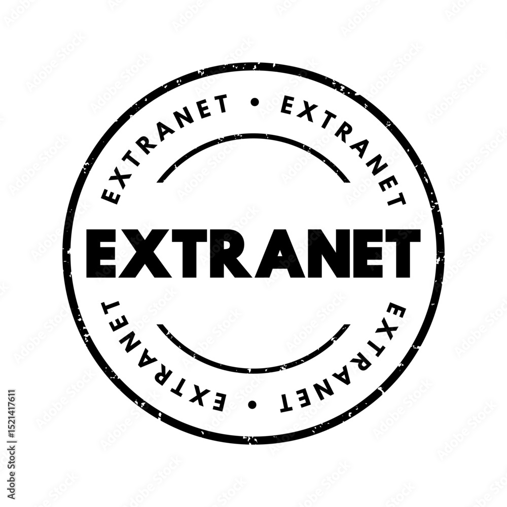 Poster extranet is a controlled private network that allows access to partners, vendors and suppliers or an