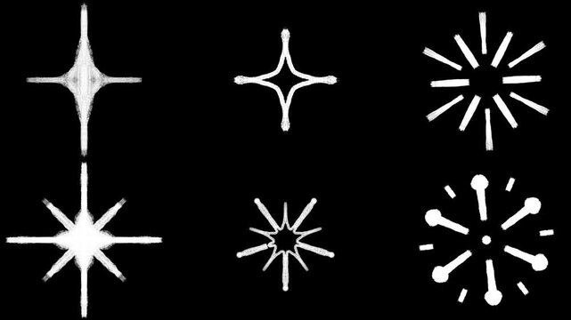 Hand-drawn object animation Sparkle 1