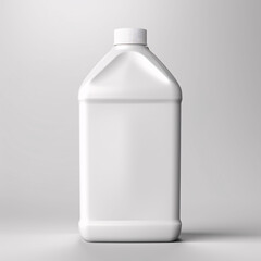 Plain White Plastic Bottle Mockup