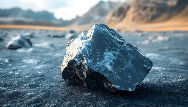 Le minerai de lithium symbolise la mati&egrave;re premi&egrave;re dans l'extraction du lithium.