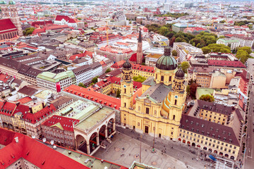 Odeonplatz in Munich, Germany, travel destination