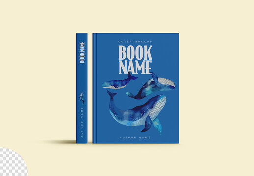 Book Cover And Spine Mockup