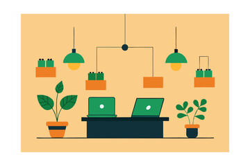 vector illustration of a modern building