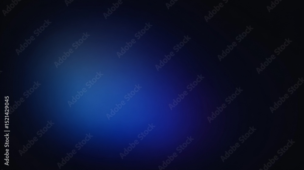 Poster futuristic abstract gradient background with smooth blend of midnight blue and electric cobalt, soft