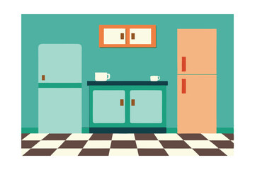 modern kitchen interior