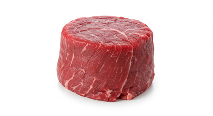 Fototapeta premium Filet Mignon Steak (Tenderloin) | Ultra-Lean Red Meat Cut with Photorealistic Texture – High Quality Raw Meat Image