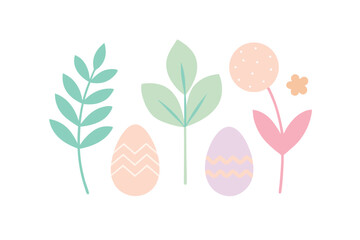 easter egg with flowers