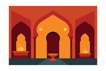 vector illustration of a mosque