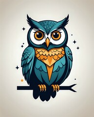 Fototapeta premium owl on a branch