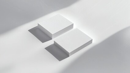 Corporate stationery set mockup at white textured paper background