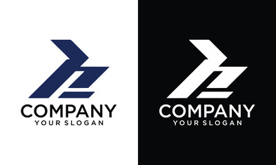 Creative letter h logo design vector