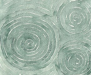 Abstract green watercolor texture with soft brush strokes and swirl lines for Christmas backgrounds, holiday cards, and festive design projects