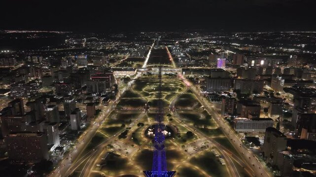 Brasilia central area at night