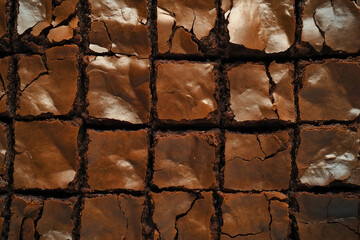 A batch of homemade brownies classic fudgy rich chocolate textures